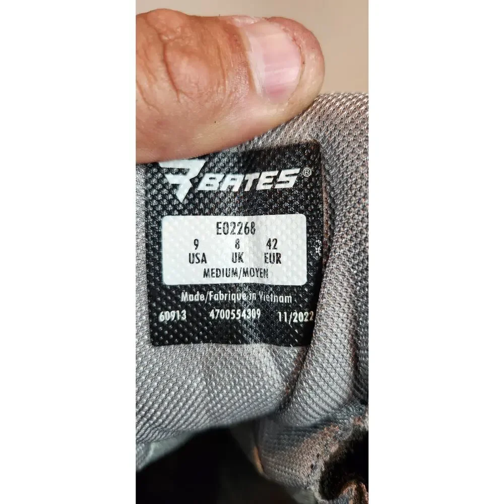 Bates Gore-Tex Tactical Boots Men’s 9 Black Side Zip Waterproof